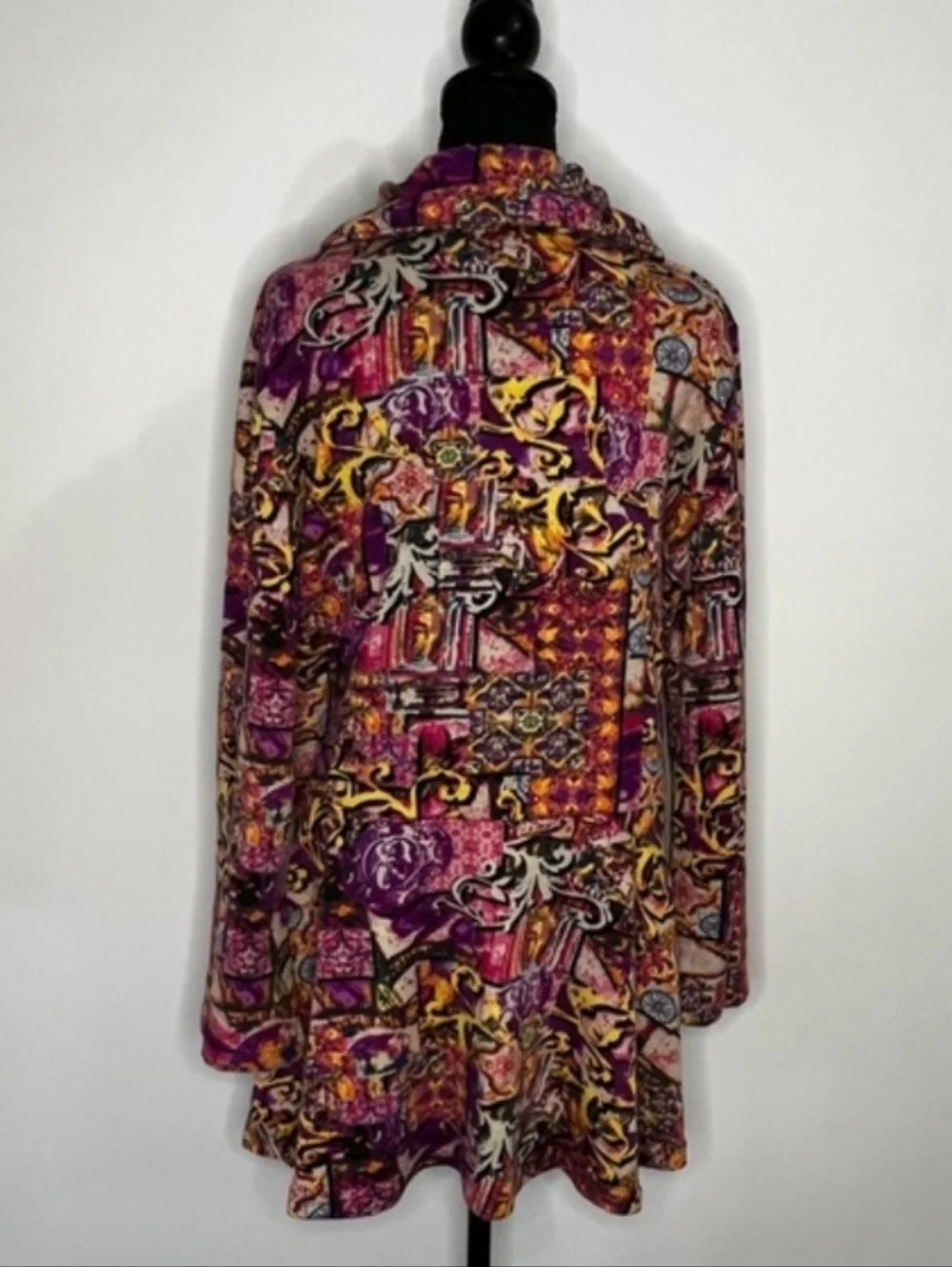 ROSSI Rima Multicolor  Print Cardigan Jacket - Picture 11 of 13